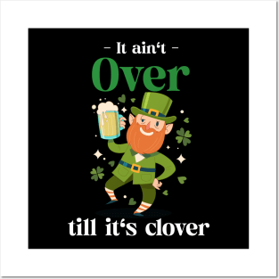 St Patricks day clover design Posters and Art